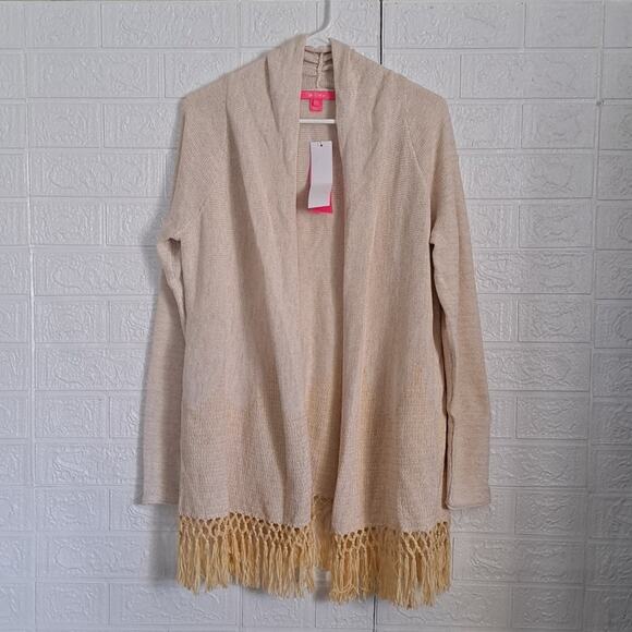 Lilly Pulitzer Tatum Long Fringe Hem Cardigan Sweater XS - Picture 5 of 15